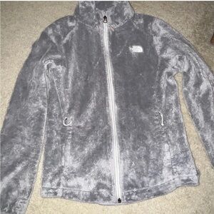 The North Face Light Grey Osito Fleece Jacket- XS